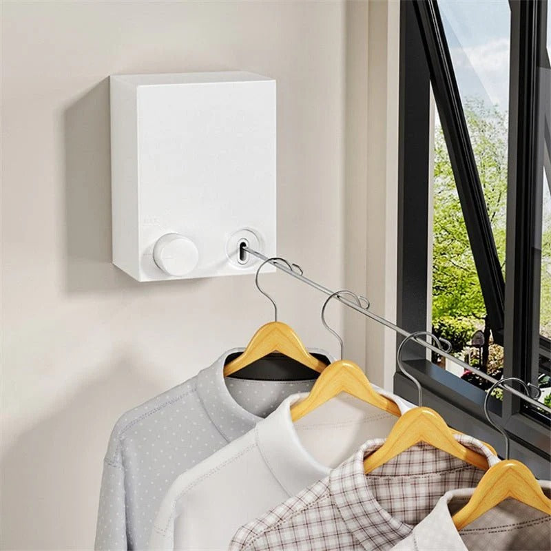 Retractable Telescopic Clothesline Rope for Indoor & Outdoor Clothes Drying